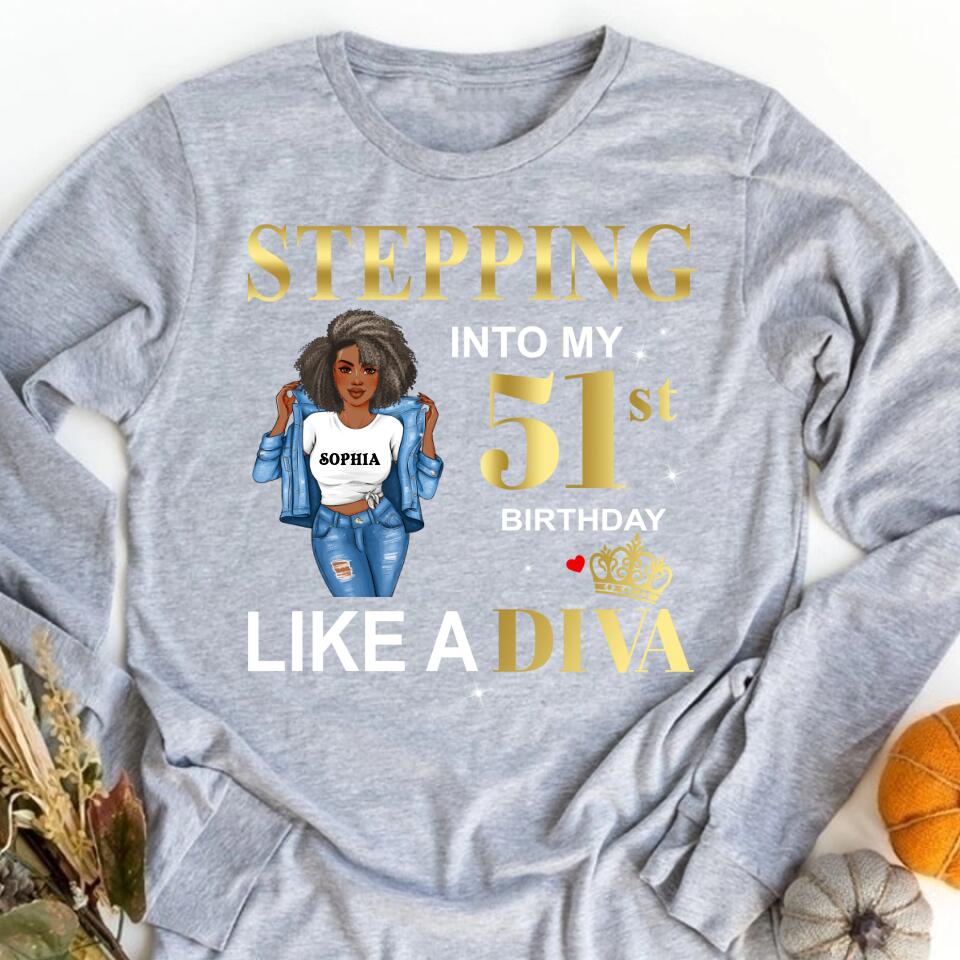 51st Birthday Shirts, Custom Birthday Shirts, Turning 51 Shirt, Gifts For Women Turning 51, 51 And Fabulous Shirt, 1972 Shirt, 51st Birthday Shirts For Her