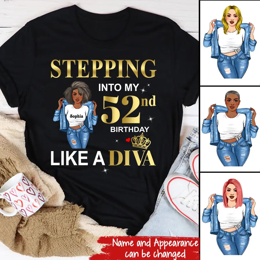 52nd Birthday Shirts, Custom Birthday Shirts, Turning 52 Shirt, Gifts For Women Turning 52, 52 And Fabulous Shirt, 1971 Shirt, 52nd Birthday Shirts For Her