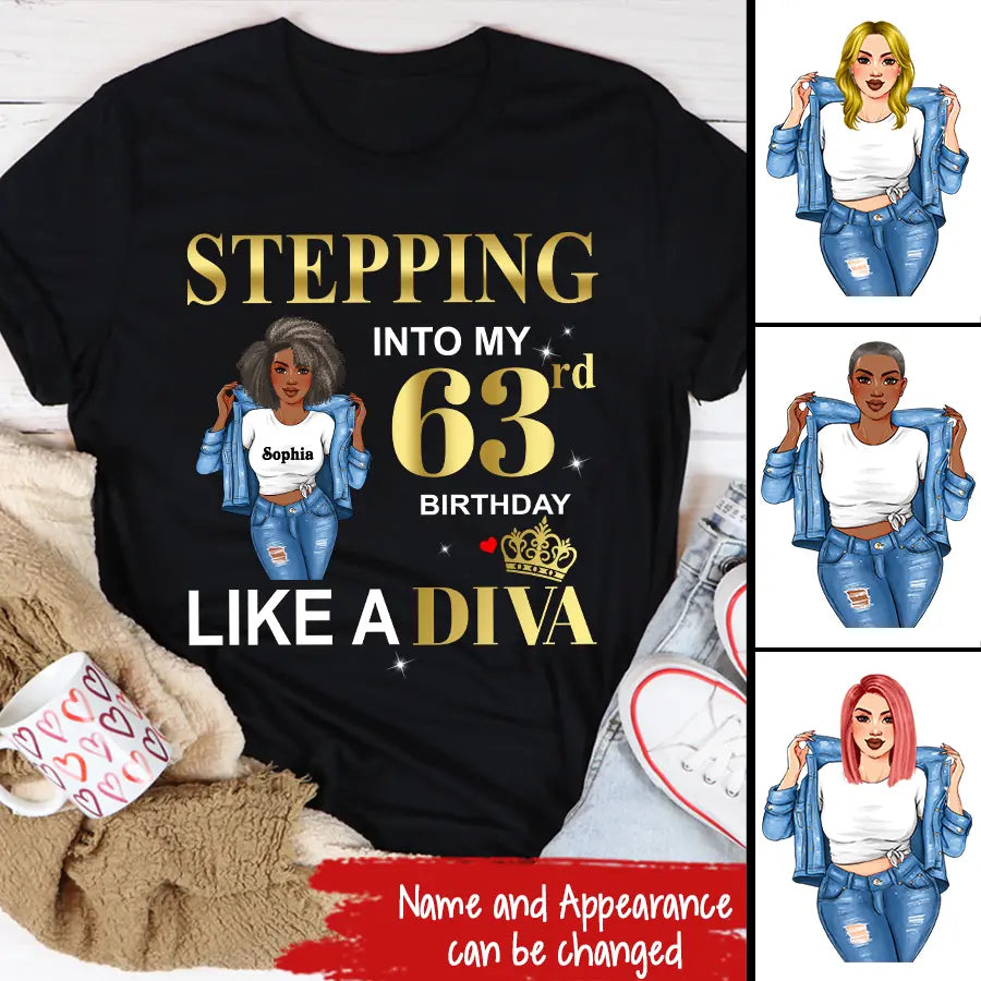 63rd Birthday Shirts, Custom Birthday Shirts, Turning 63 Shirt, Gifts For Women Turning 63, 63 And Fabulous Shirt, 1960 Shirt, 63rd Birthday Shirts For Her