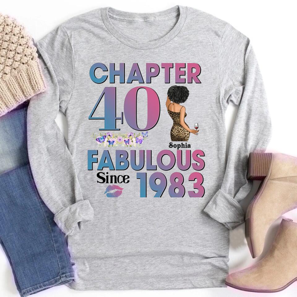 40th Birthday Shirts, Custom Birthday Shirts, Turning 40 Shirt, Gifts For Women Turning 40, 40 And Fabulous Shirt, 1983 Shirt, 40th Birthday Shirts For Her