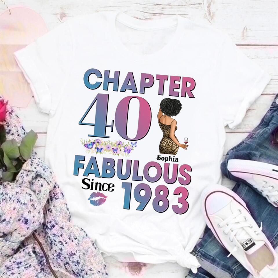 40th Birthday Shirts, Custom Birthday Shirts, Turning 40 Shirt, Gifts For Women Turning 40, 40 And Fabulous Shirt, 1983 Shirt, 40th Birthday Shirts For Her