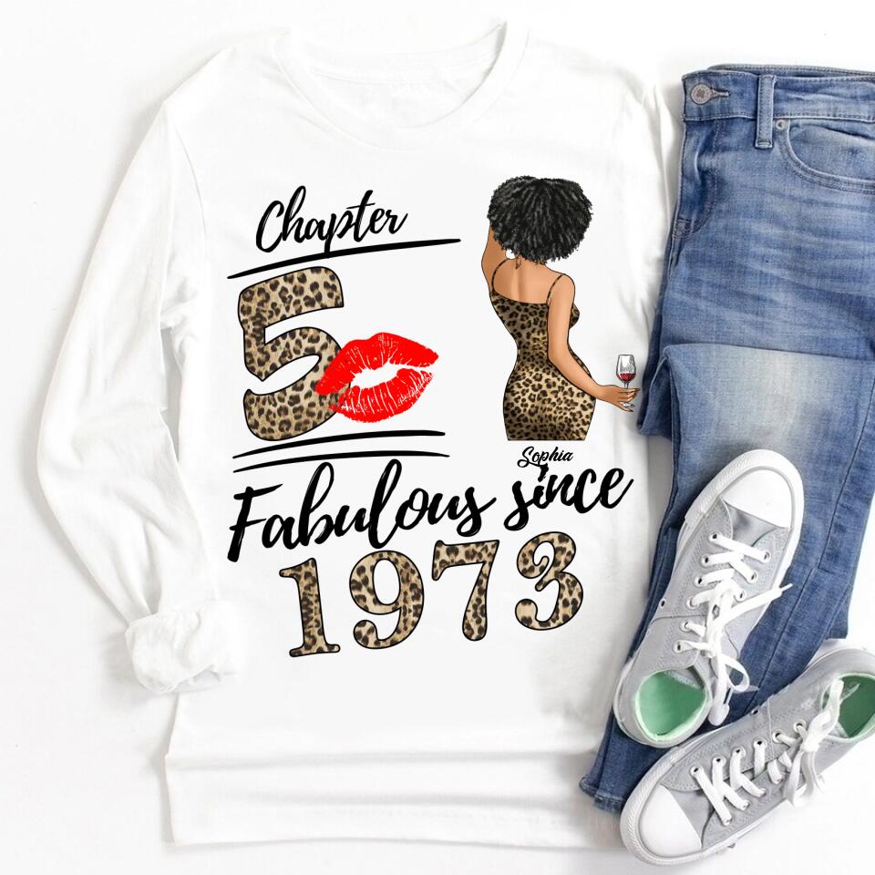 50th Birthday Shirts, Custom Birthday Shirts, Turning 50 Shirt, Gifts For Women Turning 50, 50 And Fabulous Shirt, 1973 Shirt, 50th Birthday Shirts For Her