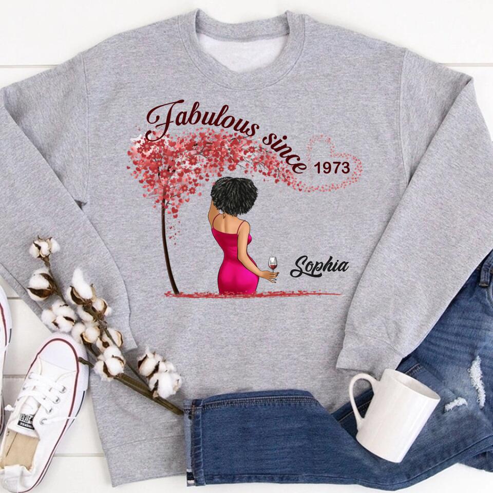 50th Birthday Shirts For Her, Personalised 50th Birthday Gifts, 1973 T Shirt, 50 And Fabulous Shirt, 50th Birthday Shirt Ideas, Gift Ideas 50th Birthday Woman