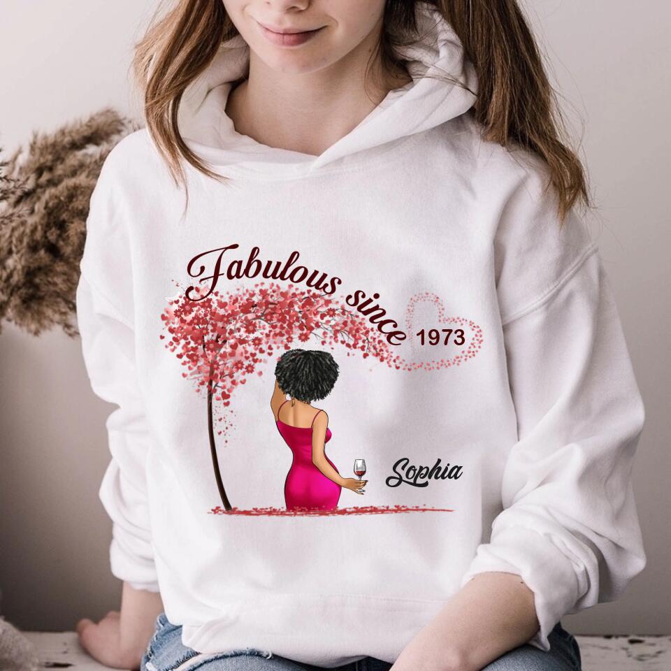 50th Birthday Shirts For Her, Personalised 50th Birthday Gifts, 1973 T Shirt, 50 And Fabulous Shirt, 50th Birthday Shirt Ideas, Gift Ideas 50th Birthday Woman