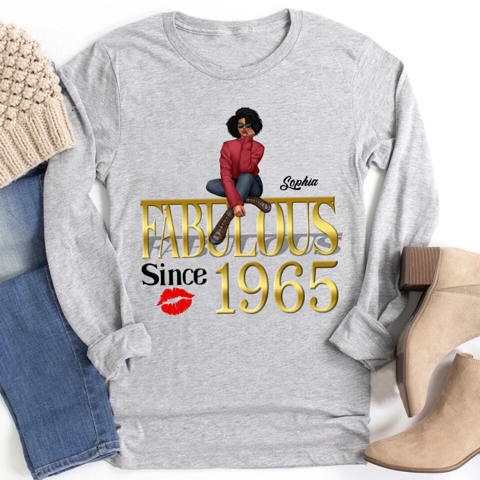 58th birthday shirts for her, Personalised 58th birthday gifts, 1965 t shirt, 58 and fabulous shirt, 58th birthday shirt ideas, gift ideas 58th birthday woman