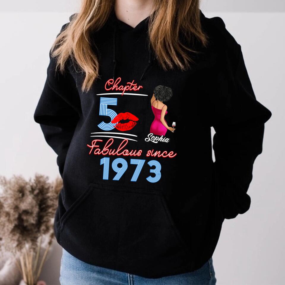 50th Birthday Shirts, Custom Birthday Shirts, Turning 50 Shirt, Gifts For Women Turning 50, 50 And Fabulous Shirt, 1973 Shirt, 50th Birthday Shirts For Her