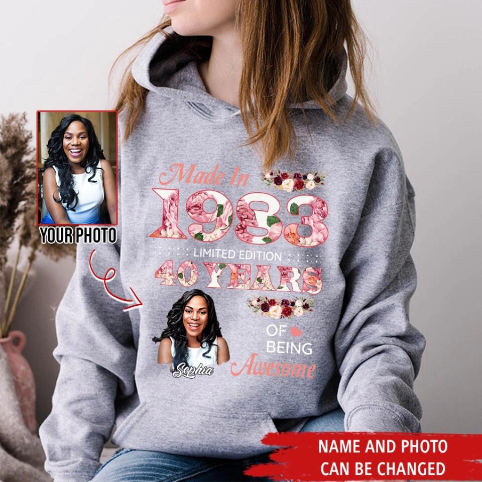 40th Birthday Shirts, Custom Birthday Shirts, Turning 40 Shirt, Gifts For Women Turning 40, 40 And Fabulous Shirt, 1983 Shirt