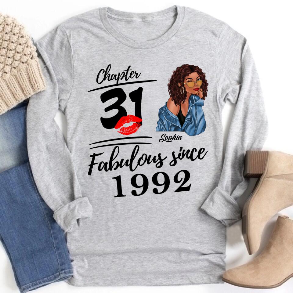 31st Birthday Shirts For Her, Personalised 31st Birthday Gifts, 1992 T Shirt, 31 And Fabulous Shirt, 31st Birthday Shirt Ideas, Gift Ideas 31st Birthday Woman