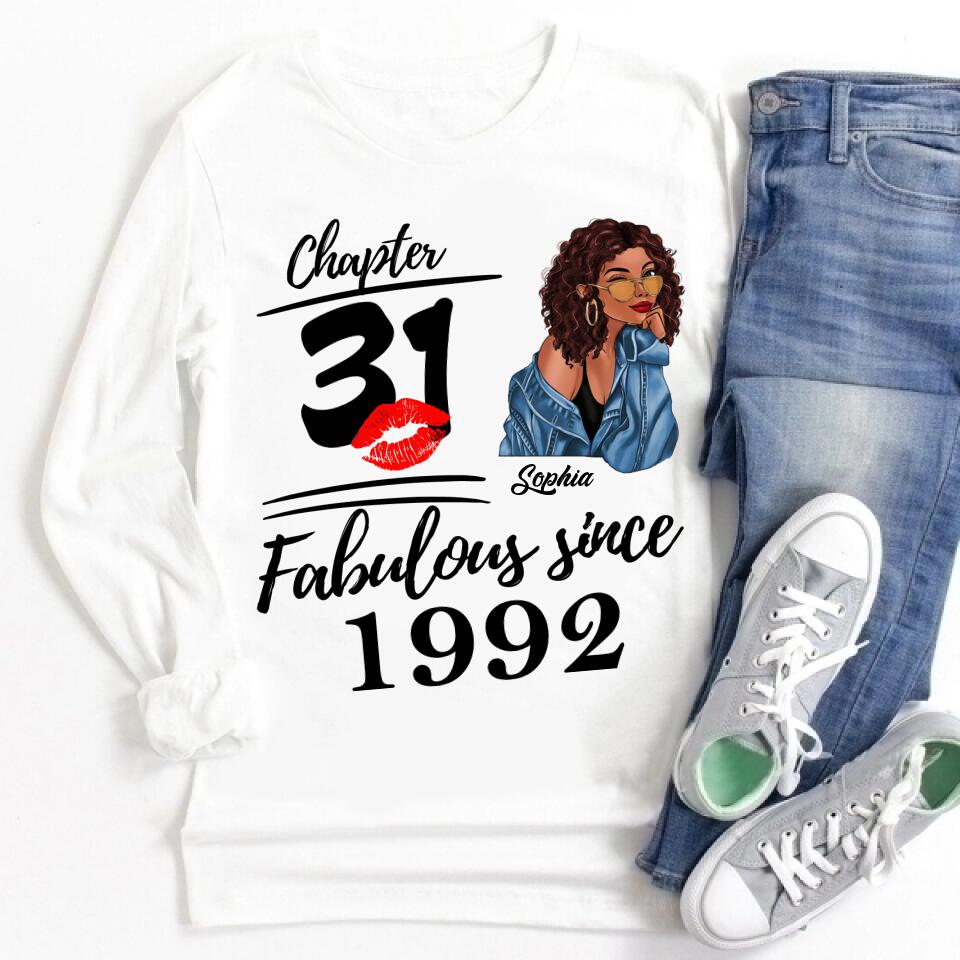 31st Birthday Shirts For Her, Personalised 31st Birthday Gifts, 1992 T Shirt, 31 And Fabulous Shirt, 31st Birthday Shirt Ideas, Gift Ideas 31st Birthday Woman