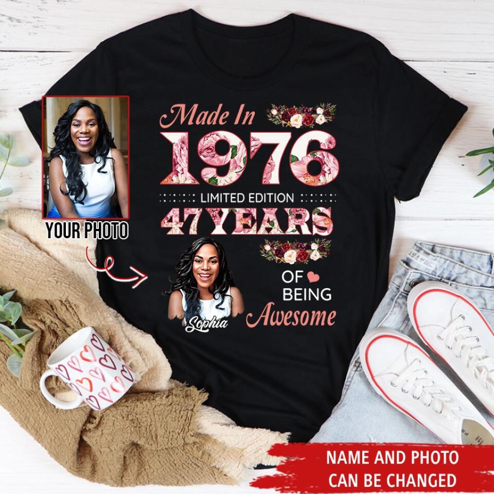 Custom Birthday Shirts, Chapter 47, Fabulous Since 1976 47th Birthday Unique T Shirt For Woman, Her Gifts For 47 Years Old