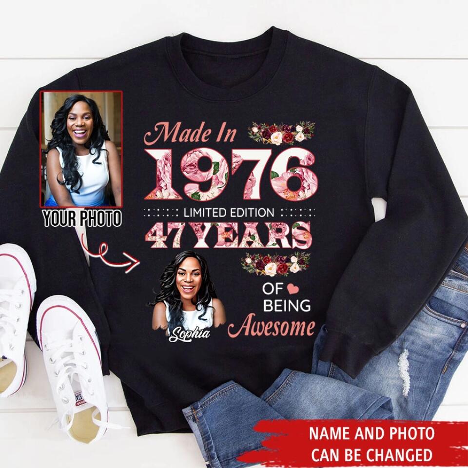 Custom Birthday Shirts, Chapter 47, Fabulous Since 1976 47th Birthday Unique T Shirt For Woman, Her Gifts For 47 Years Old