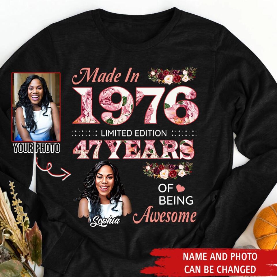 Custom Birthday Shirts, Chapter 47, Fabulous Since 1976 47th Birthday Unique T Shirt For Woman, Her Gifts For 47 Years Old