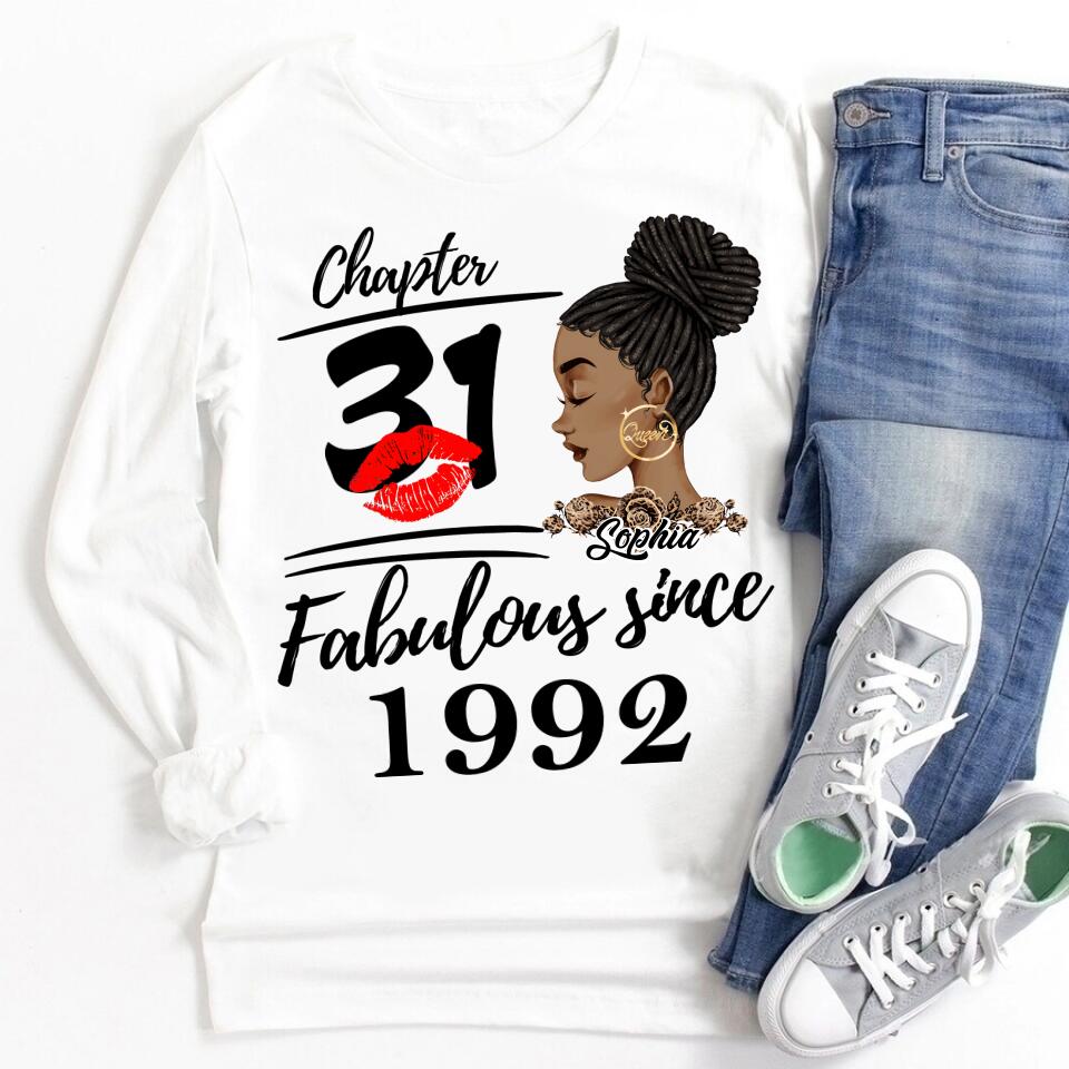 31st Birthday Shirts, Custom Birthday Shirts, Turning 31 Shirt, Gifts For Women Turning 31, 31 And Fabulous Shirt, 1992 Shirt, 31st Birthday Shirts For Her