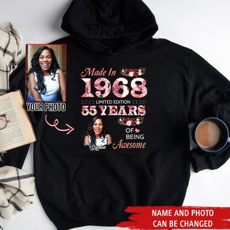 Custom Birthday Shirts, Chapter 55, Fabulous Since 1968 55th Birthday Unique T Shirt For Woman, Her Gifts For 55 Years Old