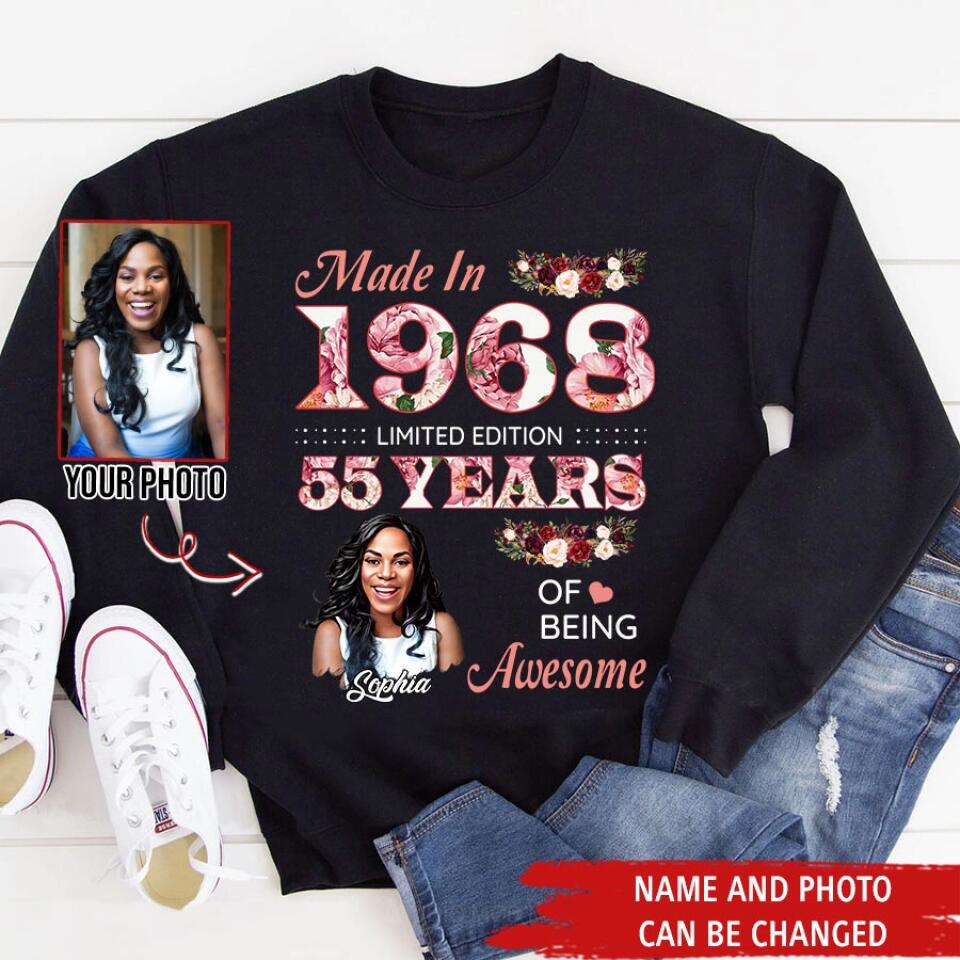 Custom Birthday Shirts, Chapter 55, Fabulous Since 1968 55th Birthday Unique T Shirt For Woman, Her Gifts For 55 Years Old