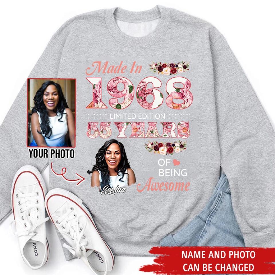 Custom Birthday Shirts, Chapter 55, Fabulous Since 1968 55th Birthday Unique T Shirt For Woman, Her Gifts For 55 Years Old