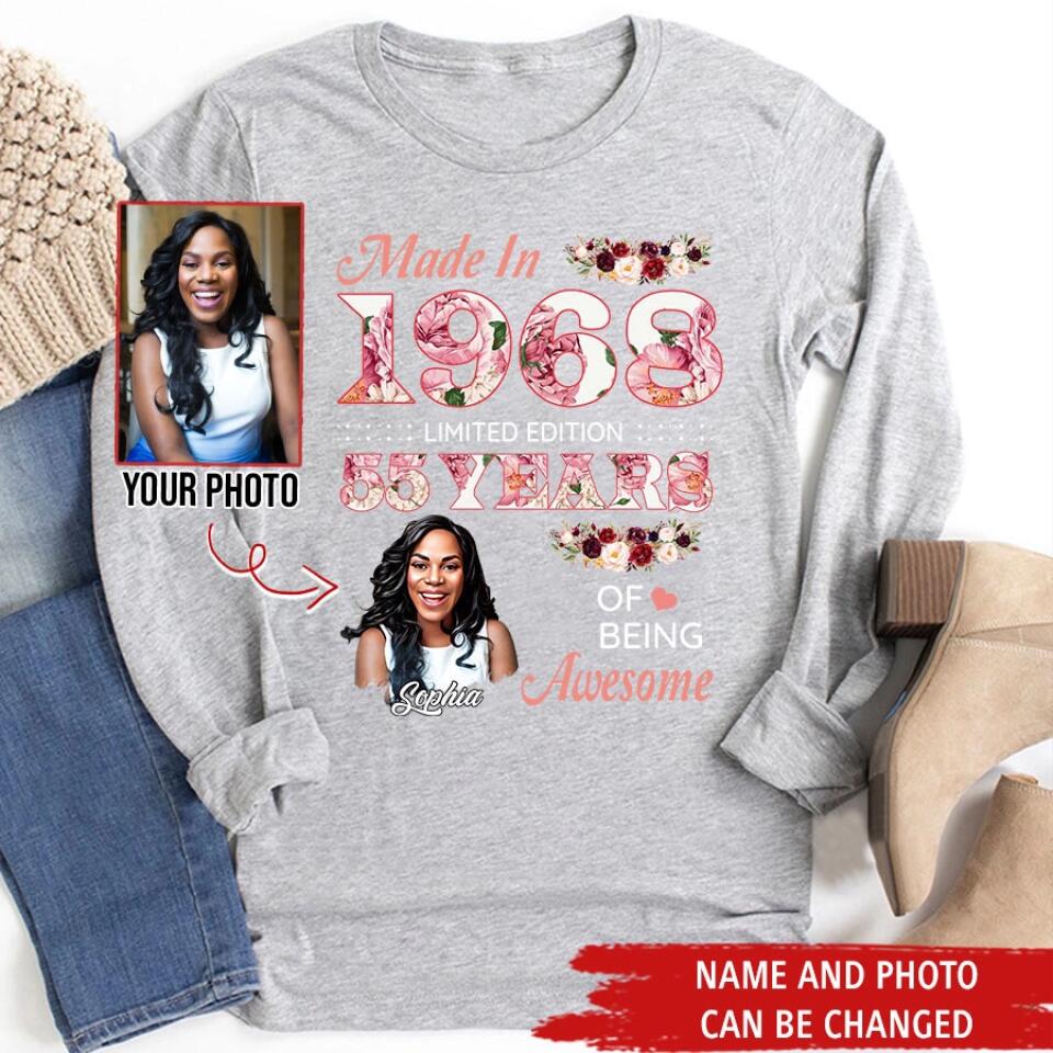 Custom Birthday Shirts, Chapter 55, Fabulous Since 1968 55th Birthday Unique T Shirt For Woman, Her Gifts For 55 Years Old