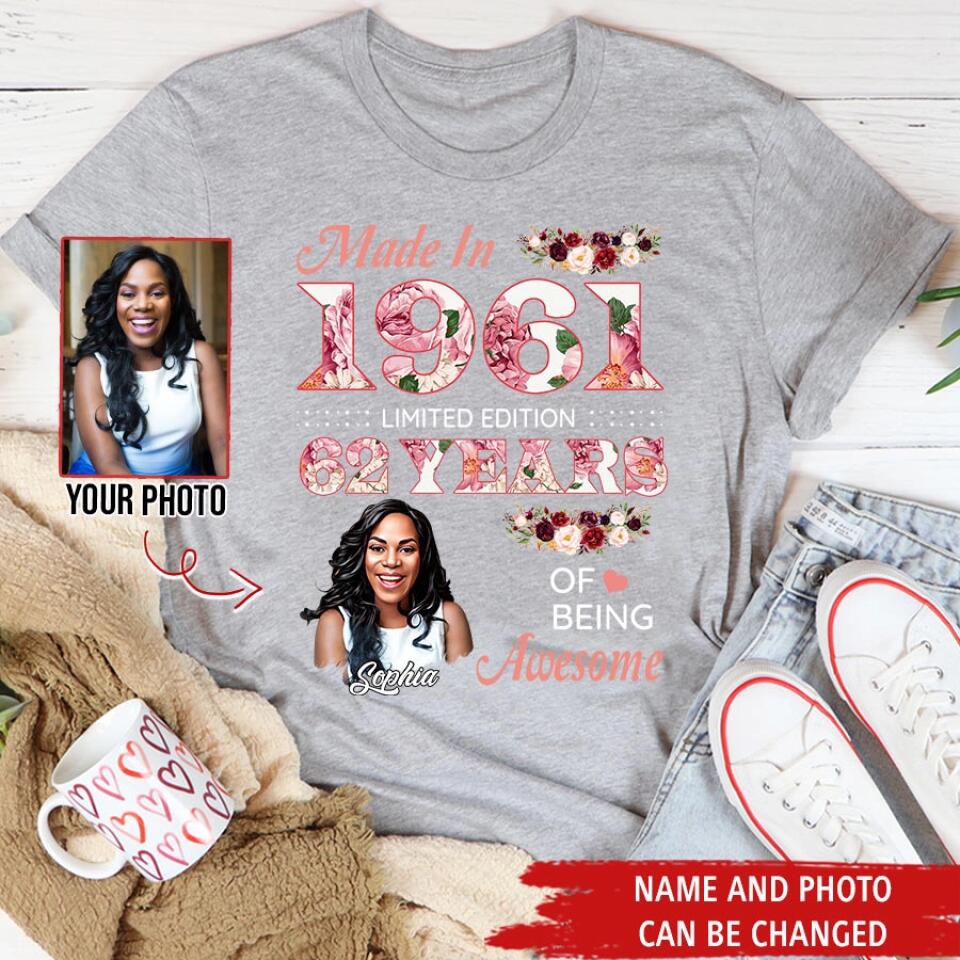 Custom Birthday Shirts, Chapter 62, Fabulous Since 1961 62nd Birthday Unique T Shirt For Woman, Her Gifts For 62 Years Old