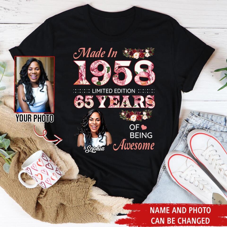 Custom Birthday Shirts, Chapter 65, Fabulous Since 1958 65th Birthday Unique T Shirt For Woman, Her Gifts For 65 Years Old