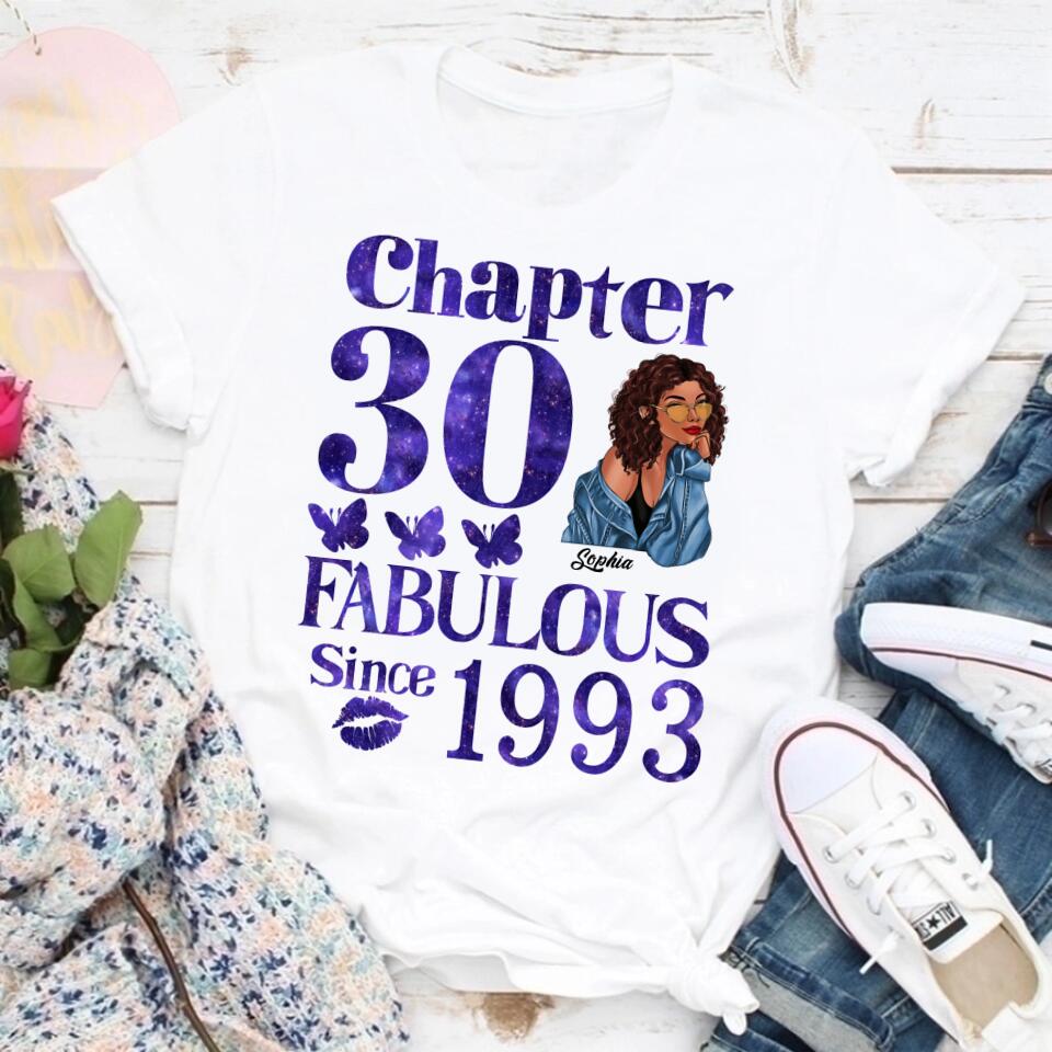 30th Birthday Shirts, Custom Birthday Shirts, Turning 30 Shirt, Gifts For Women Turning 30, 30 And Fabulous Shirt, 1993 Shirt, 30th Birthday Shirts For Her