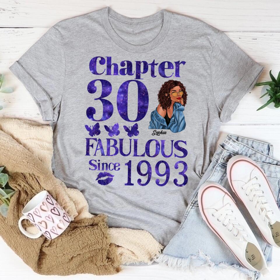 30th Birthday Shirts, Custom Birthday Shirts, Turning 30 Shirt, Gifts For Women Turning 30, 30 And Fabulous Shirt, 1993 Shirt, 30th Birthday Shirts For Her