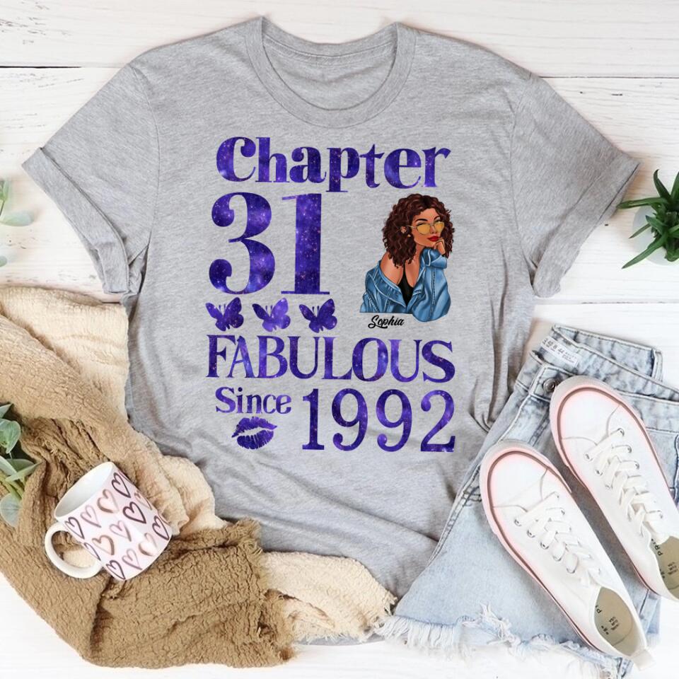 31st Birthday Shirts, Custom Birthday Shirts, Turning 31 Shirt, Gifts For Women Turning 31, 31 And Fabulous Shirt, 1992 Shirt, 31st Birthday Shirts For Her