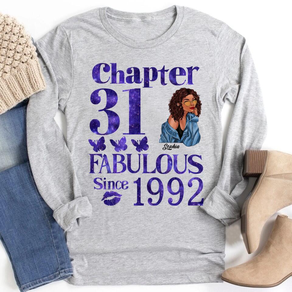 31st Birthday Shirts, Custom Birthday Shirts, Turning 31 Shirt, Gifts For Women Turning 31, 31 And Fabulous Shirt, 1992 Shirt, 31st Birthday Shirts For Her