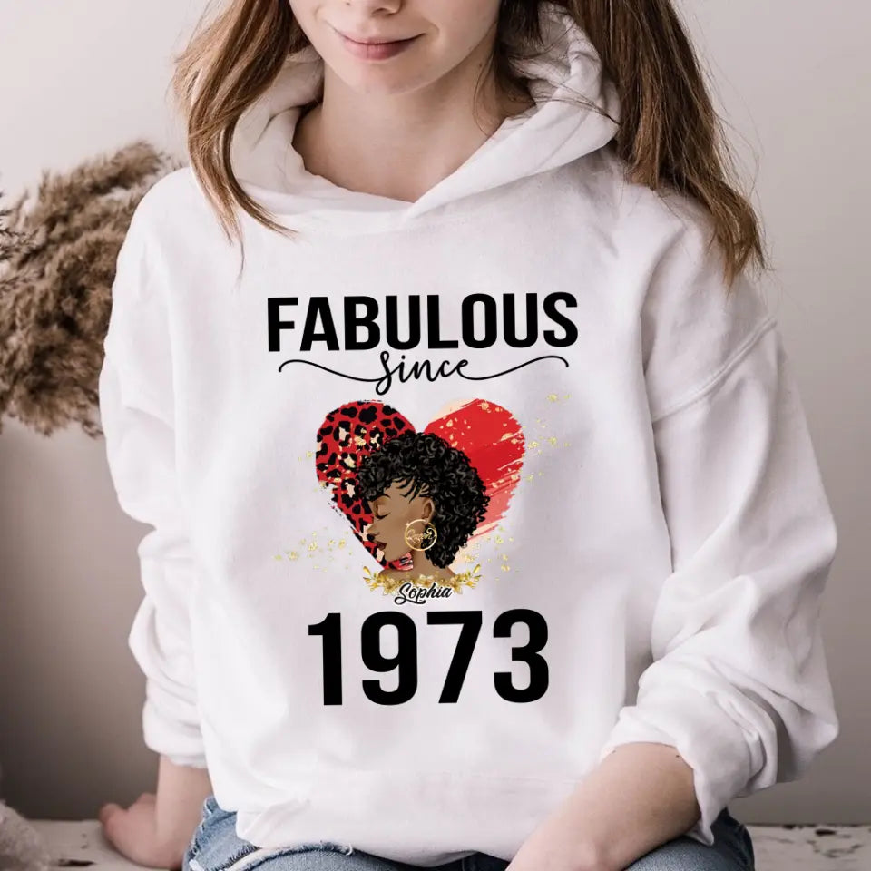 50th Birthday Shirts For Her, Personalised 50th Birthday Gifts, 1973 T Shirt, 50 And Fabulous Shirt, 50th Birthday Shirt Ideas, Gift Ideas 50th Birthday Woman