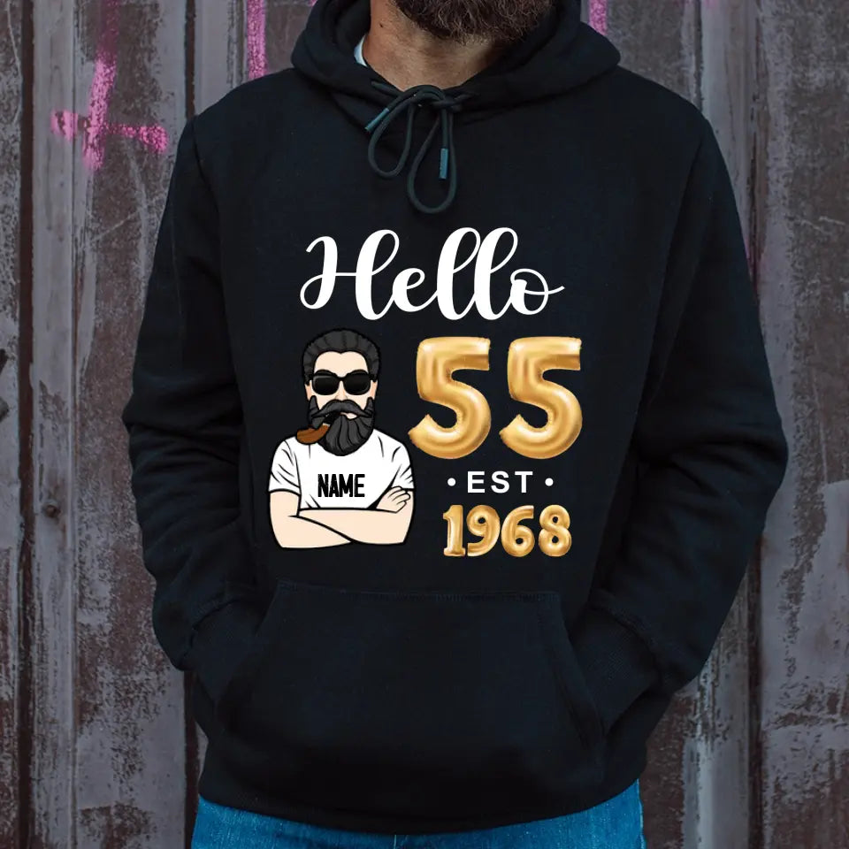 55th Birthday Shirts, Custom Birthday Shirts, Turning 55 Shirt, Gifts For Men Turning 55, 55 And Fabulous Shirt, 1968 Shirt, 55th Birthday Shirts For Him