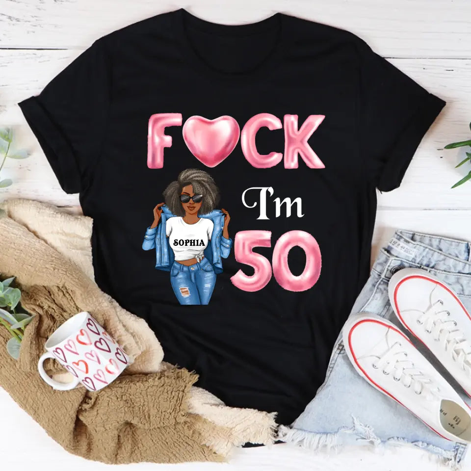 50th Birthday Shirts For Her, Personalised 50th Birthday Gifts, 1973 T Shirt, 50 and Fabulous Shirt, Custom Birthday Shirt