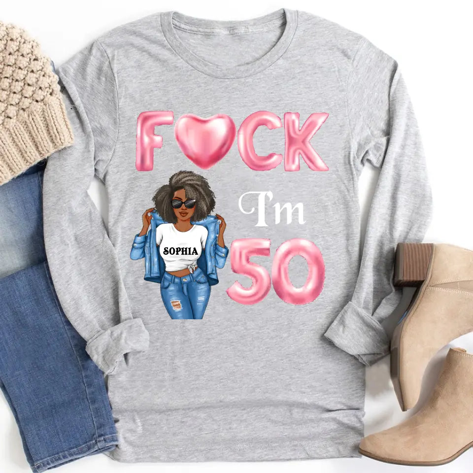 50th Birthday Shirts For Her, Personalised 50th Birthday Gifts, 1973 T Shirt, 50 and Fabulous Shirt, Custom Birthday Shirt