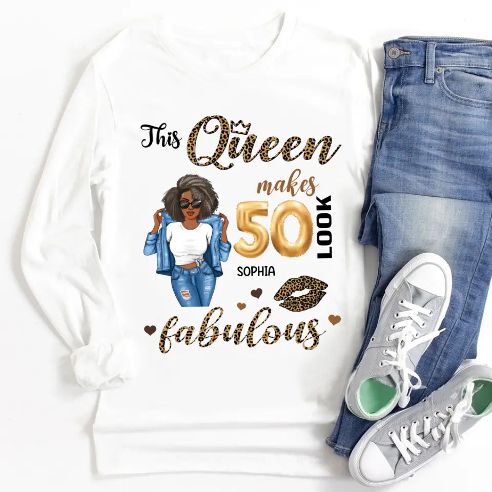 50th Birthday Shirts For Her, Personalised 50th Birthday Gifts, 1973 T Shirt, 50 And Fabulous Shirt, 50th Birthday Shirt Ideas, Gift Ideas 50th Birthday Woman