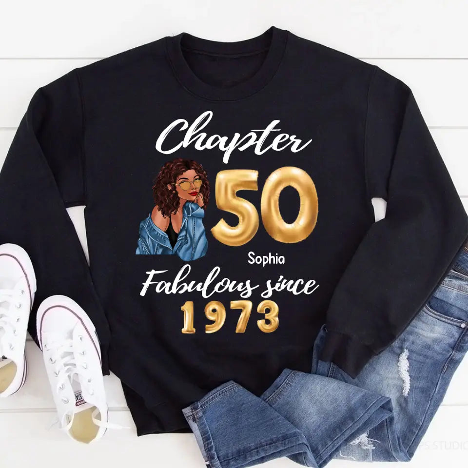 50th Birthday Shirts, Custom Birthday Shirts, Turning 50 Shirt, Gifts For Women Turning 50, 50 And Fabulous Shirt, 1973 Shirt, 50th Birthday Shirts For Her