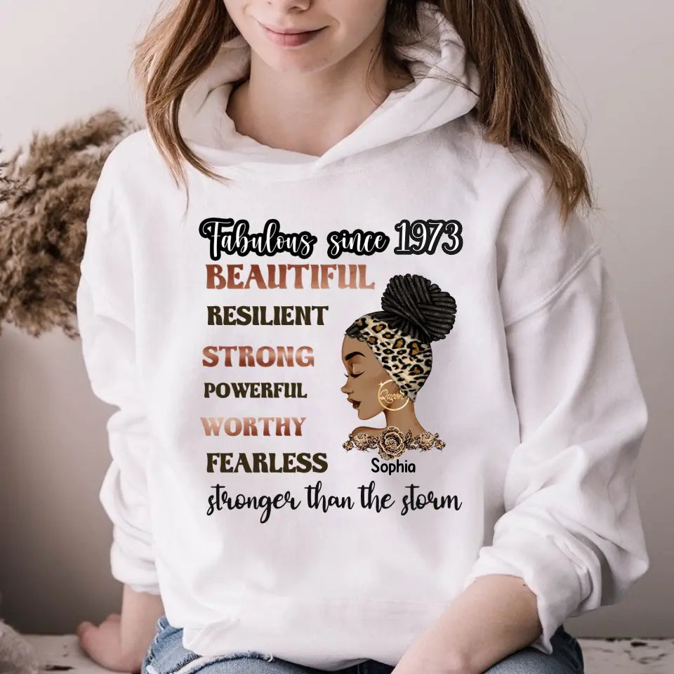 Custom Birthday Shirts, Chapter 50, Fabulous Since 1973 50th Birthday Unique T Shirt For Woman, Her Gifts For 50 Years Old