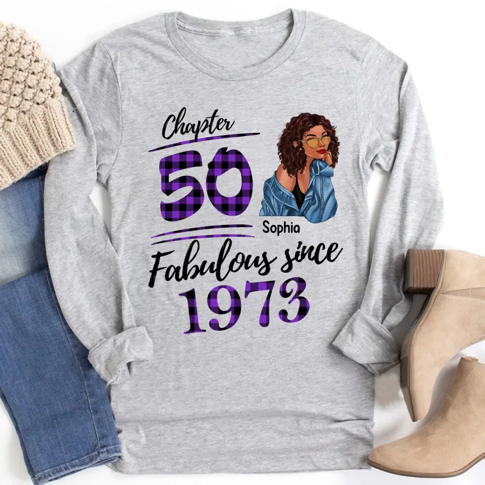 Personalised 50th Birthday Gifts, 50 And Fabulous Shirt, 50th Birthday Shirt Ideas, Gift Ideas 50th Birthday Woman