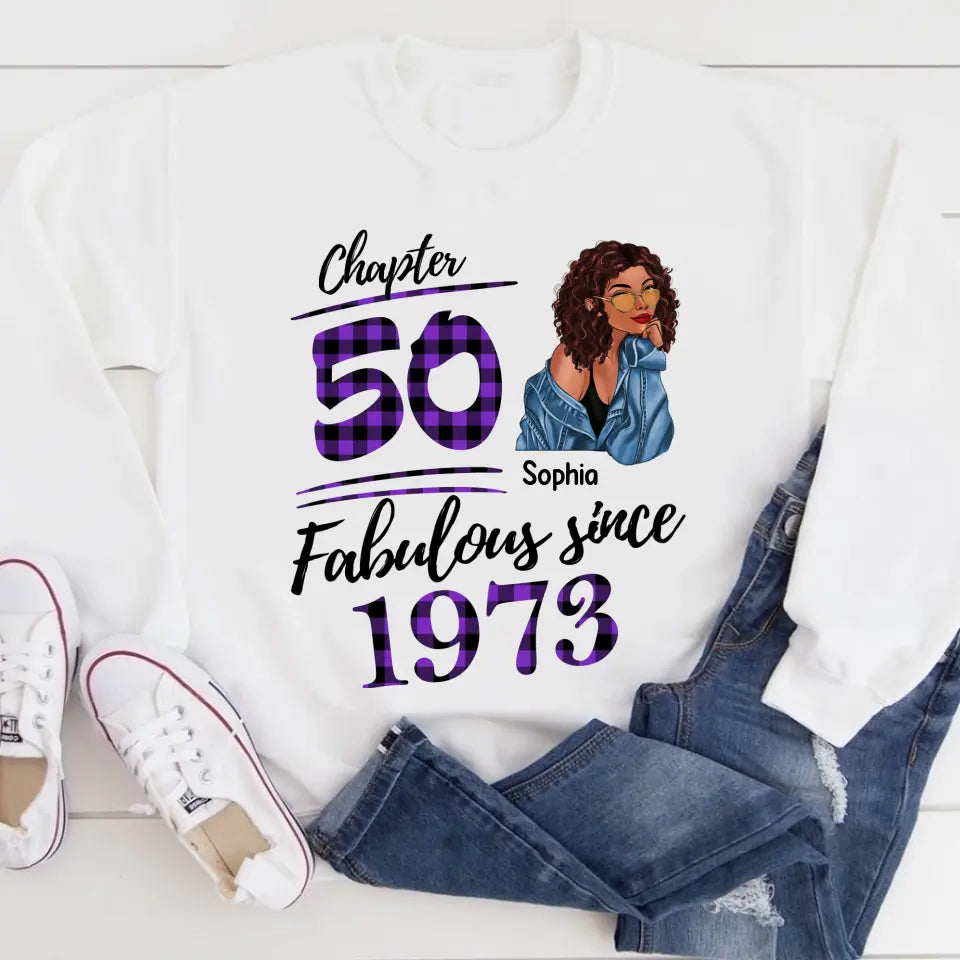 Personalised 50th Birthday Gifts, 50 And Fabulous Shirt, 50th Birthday Shirt Ideas, Gift Ideas 50th Birthday Woman