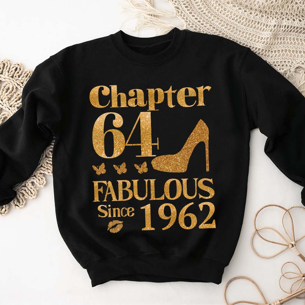 Chapter 64, Fabulous Since 1962 64th Birthday Unique T Shirt For Woman, Her Gifts For 64 Years Old , Turning 64 Birthday Cotton Shirt