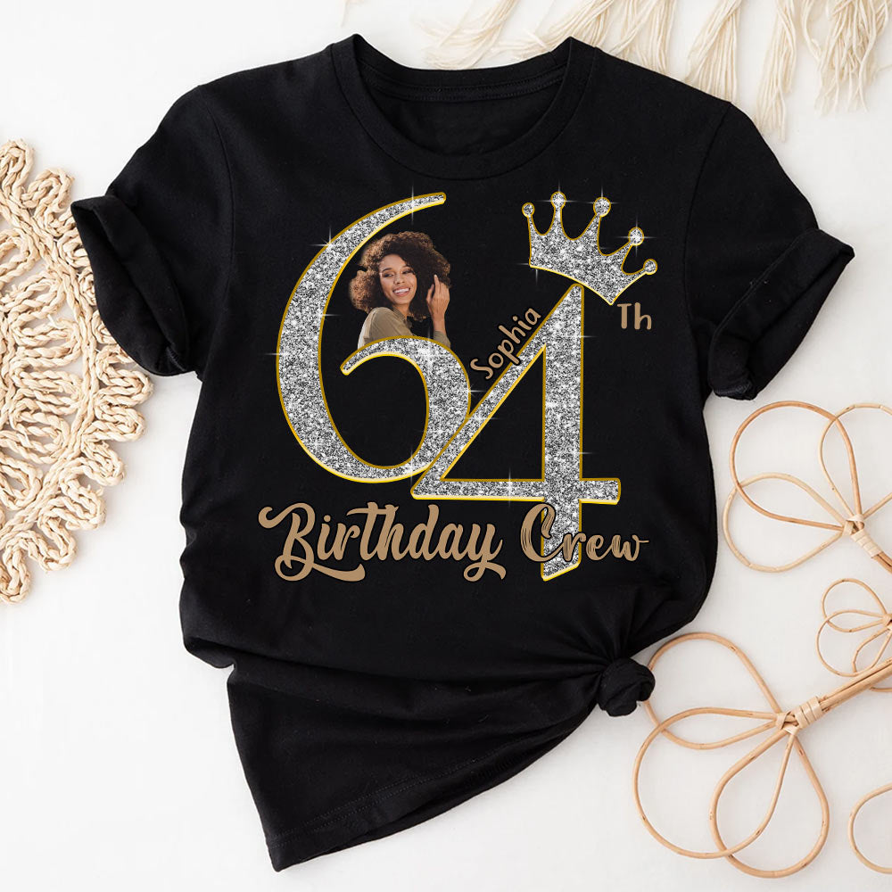 64th Birthday Shirts, Custom Photo Birthday Shirts, Turning 64 Shirt, Gifts For Women Turning 64, 64 And Fabulous Shirt, 64th Birthday Shirts For Her - YPT-HCT