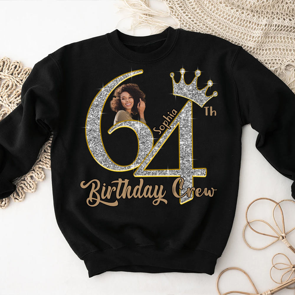 64th Birthday Shirts, Custom Photo Birthday Shirts, Turning 64 Shirt, Gifts For Women Turning 64, 64 And Fabulous Shirt, 64th Birthday Shirts For Her - YPT-HCT