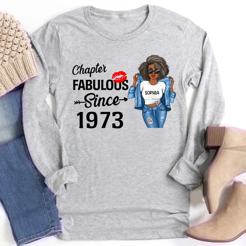50th Birthday Shirts, Custom Birthday Shirts, Turning 50 Shirt, Gifts For Women Turning 50, 50 And Fabulous Shirt, 1973 Shirt, 50th Birthday Shirts For Her My Birthday Month, Yep The Whole Month