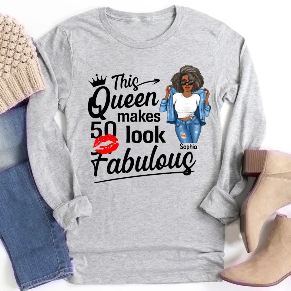 50th Birthday Shirts, Custom Birthday Shirts, Turning 50 Shirt, Gifts For Women Turning 50, 50 And Fabulous Shirt, 1973 Shirt, 50th Birthday Shirts For Her My Birthday Month, Yep The Whole Month