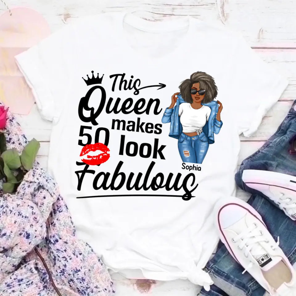 50th Birthday Shirts, Custom Birthday Shirts, Turning 50 Shirt, Gifts For Women Turning 50, 50 And Fabulous Shirt, 1973 Shirt, 50th Birthday Shirts For Her My Birthday Month, Yep The Whole Month