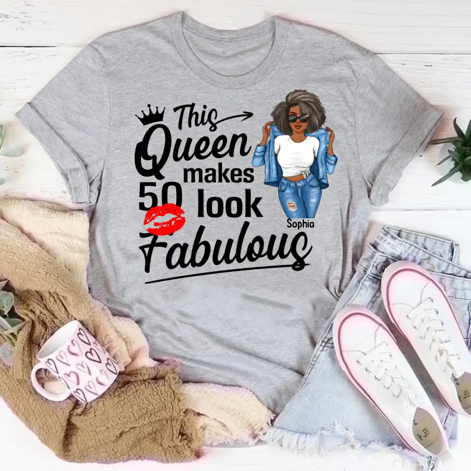 50th Birthday Shirts, Custom Birthday Shirts, Turning 50 Shirt, Gifts For Women Turning 50, 50 And Fabulous Shirt, 1973 Shirt, 50th Birthday Shirts For Her My Birthday Month, Yep The Whole Month