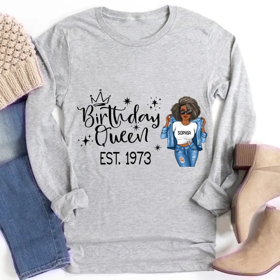 50th Birthday Shirts, Custom Birthday Shirts, Turning 50 Shirt, Gifts For Women Turning 50, 50 And Fabulous Shirt, 1973 Shirt, 50th Birthday Shirts For Her My Birthday Month, Yep The Whole Month