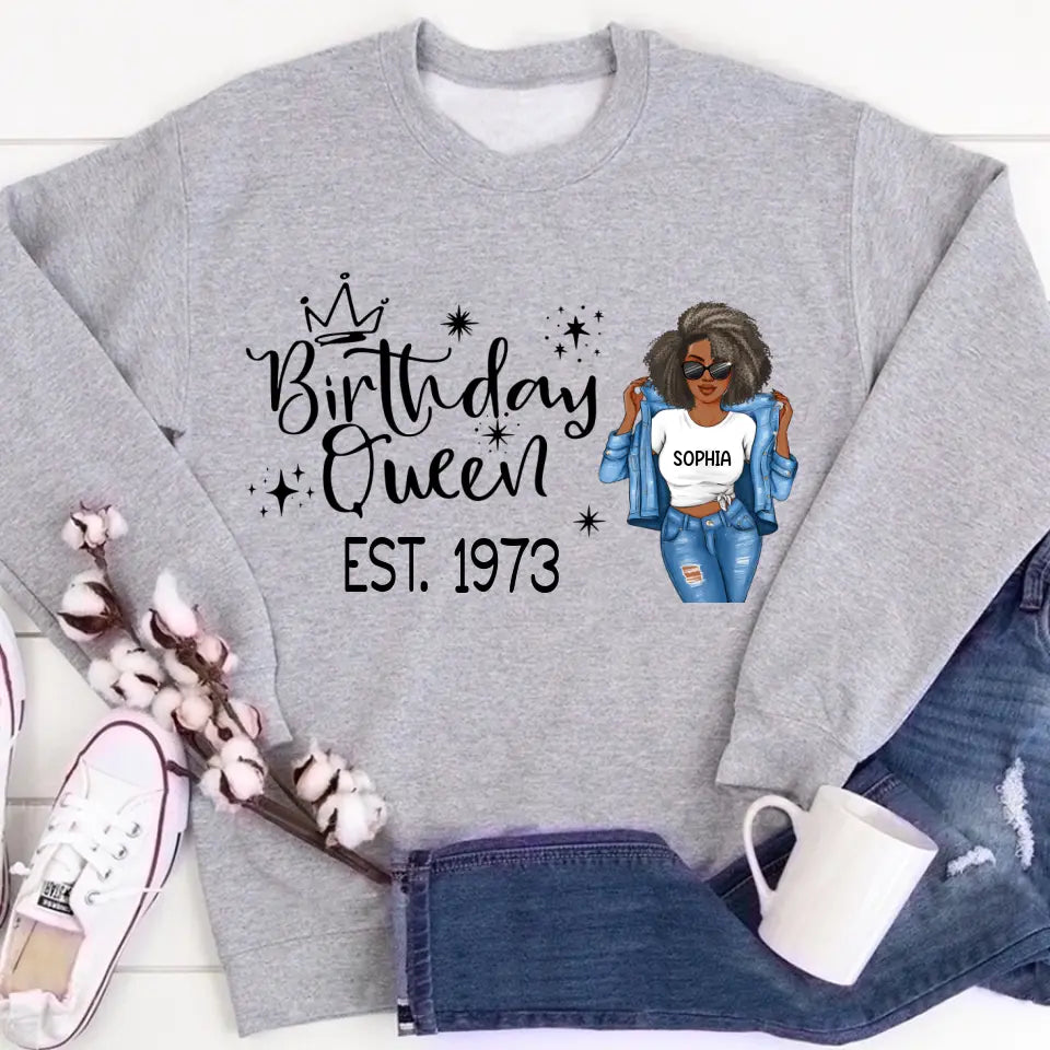 50th Birthday Shirts, Custom Birthday Shirts, Turning 50 Shirt, Gifts For Women Turning 50, 50 And Fabulous Shirt, 1973 Shirt, 50th Birthday Shirts For Her My Birthday Month, Yep The Whole Month