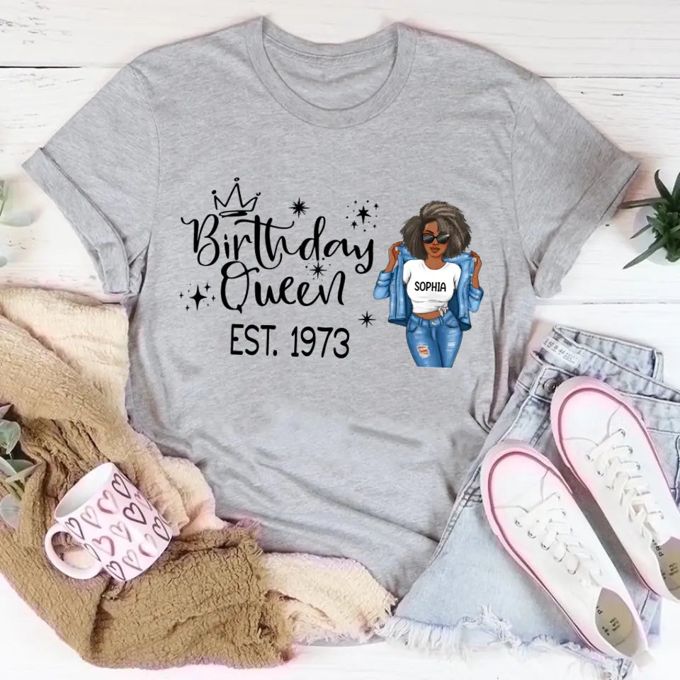 50th Birthday Shirts, Custom Birthday Shirts, Turning 50 Shirt, Gifts For Women Turning 50, 50 And Fabulous Shirt, 1973 Shirt, 50th Birthday Shirts For Her My Birthday Month, Yep The Whole Month