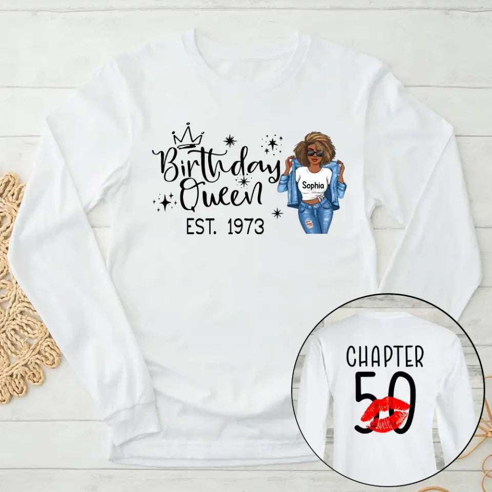 50th Birthday Shirts, Custom Birthday Shirts, Turning 50 Shirt, Gifts For Women Turning 50, 50 And Fabulous Shirt, 1973 Shirt, 50th Birthday Shirts For Her My Birthday Month, Yep The Whole Month