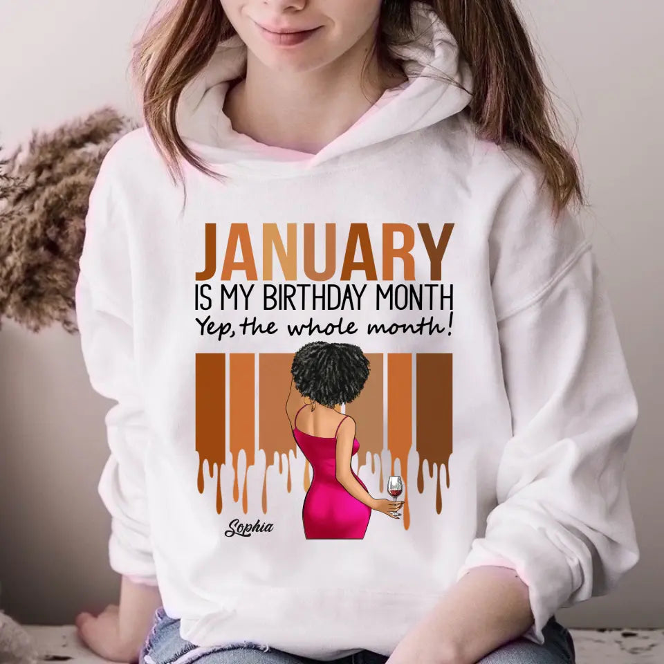 January Birthday Shirt, Custom Birthday Shirt, Queens Was Born In January, January Birthday Shirts For Woman, January Birthday Gifts