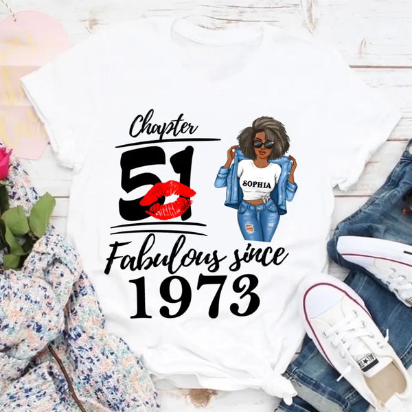 Chapter 51, Fabulous Since 1973 51th Birthday Unique T Shirt For Woman ...