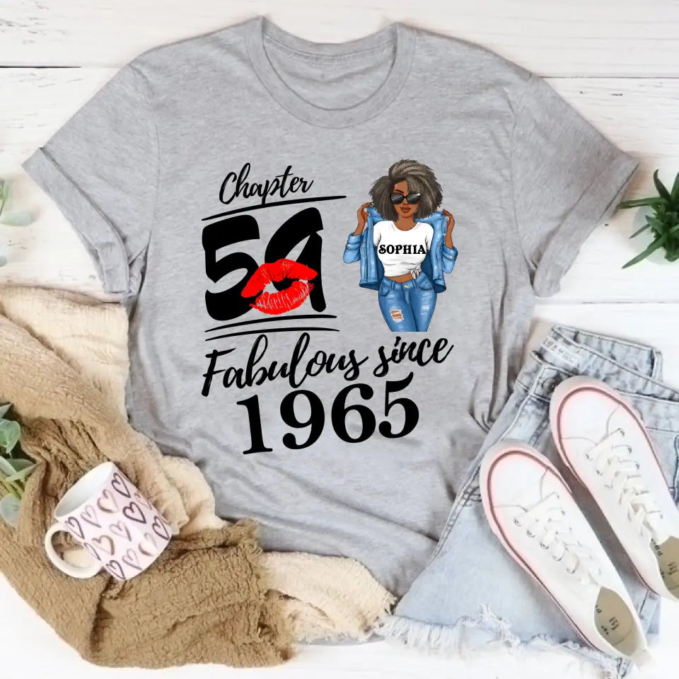 59th Birthday Shirts, Custom Birthday Shirts, Turning 59 Shirt, Gifts For Women Turning 59, 59 And Fabulous Shirt, 1965 Shirt, 59th Birthday Shirts For Her